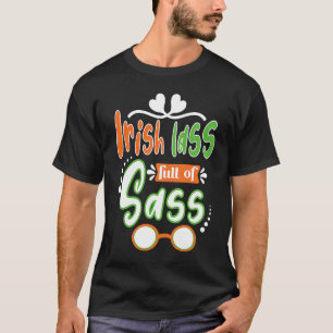 Camiseta Cheio Irlandês De Ruas De Sass. Dia De Patrick