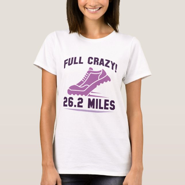 Camiseta Cheio Louco 26,2 Milhas (Frente)
