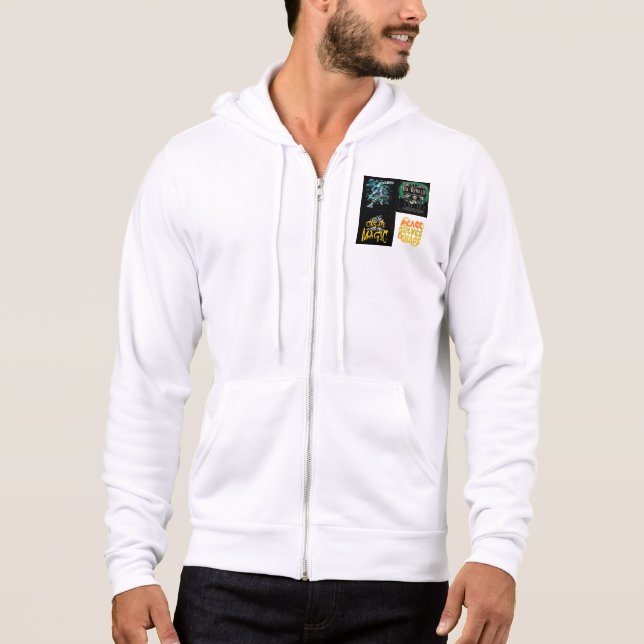 Camiseta Cheio-Zip Hoodie - Confortável e Na moda (Frente)