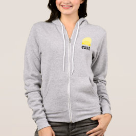 Camiseta Cheio-Zip Hoodie, feminino, em Heather Atlética