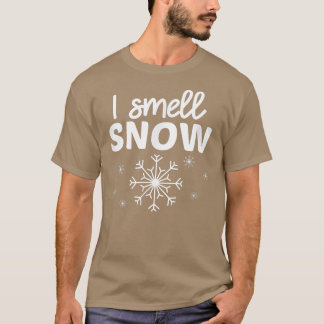 Camiseta Cheira A Neve Inverno Floco de Neve Encantado Pert