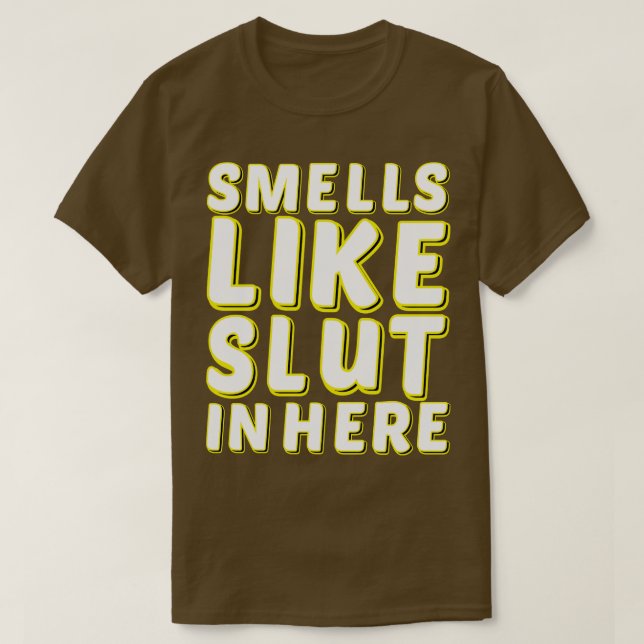 Camiseta cheira como aqui 3 (Frente do Design)