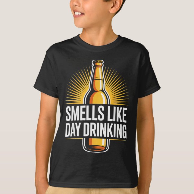 Camiseta Cheira como Beber de Dia _2 (Frente)