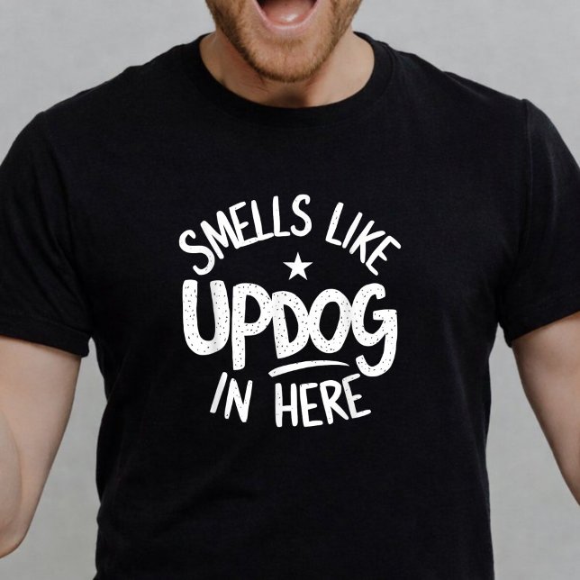 Camiseta Cheira como cachorro engraçado meme (Criador carregado)