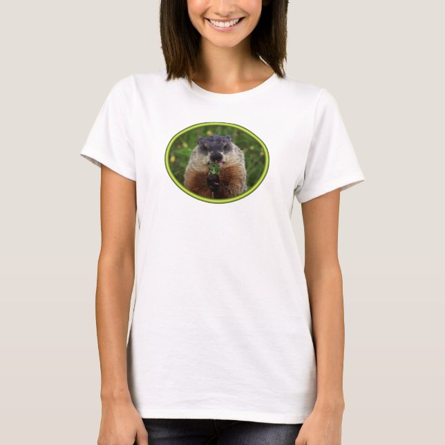 Camiseta Cheirando Primavera Groundhog (Frente)