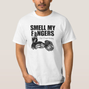 Camiseta Cheire meus dedos (o hóquei)