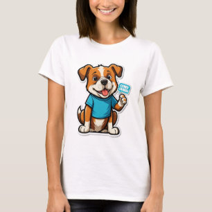 Camiseta Cheiro acontece - Caricatura Engraçada De Cachorro