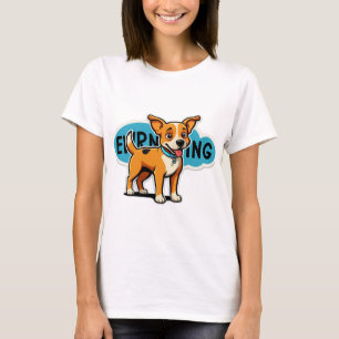 Camiseta Cheiro acontece - Caricatura Engraçada De Cachorro