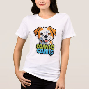 Camiseta Cheiro acontece - Caricatura Engraçada De Cachorro