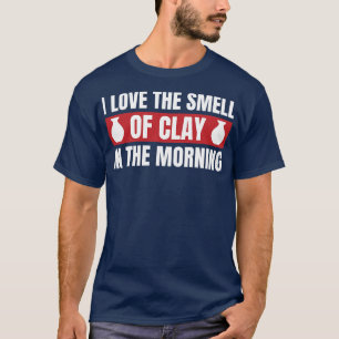 Camiseta Cheiro de argila na argila da cerâmica engraçada d