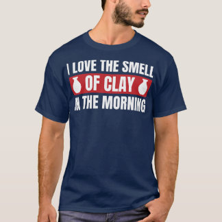 Camiseta Cheiro de argila na argila da cerâmica engraçada d