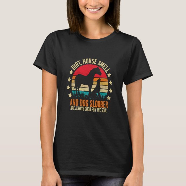 Camiseta Cheiro de Cavalo e Baba de Cachorro na Terra (Frente)