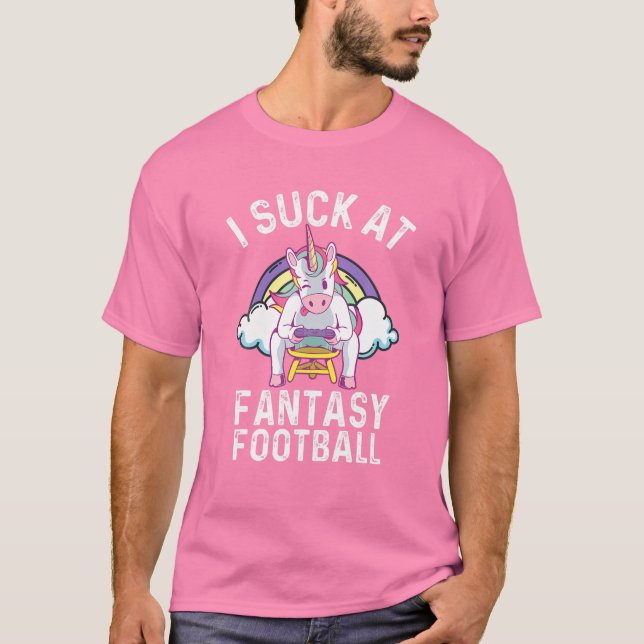 Camiseta Cheiro De Fantasy Futebol Rainbow Unicorn Gamer F (Frente)