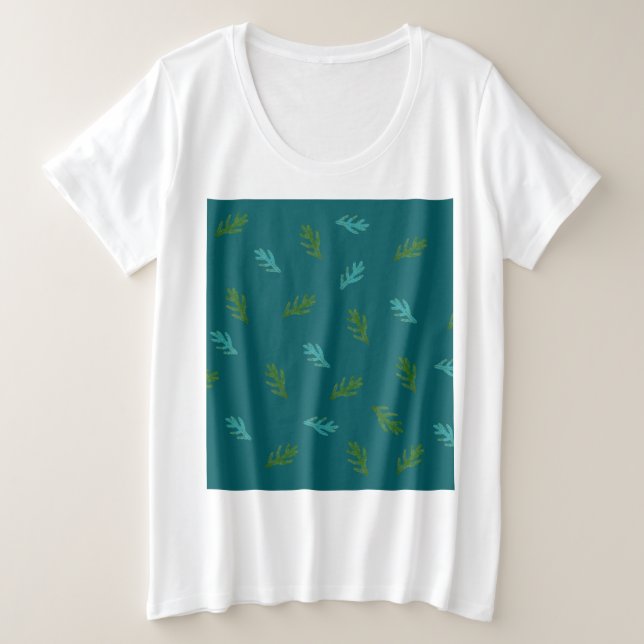 Camiseta Cheiro de Natal de uma floresta (Frente do Design)