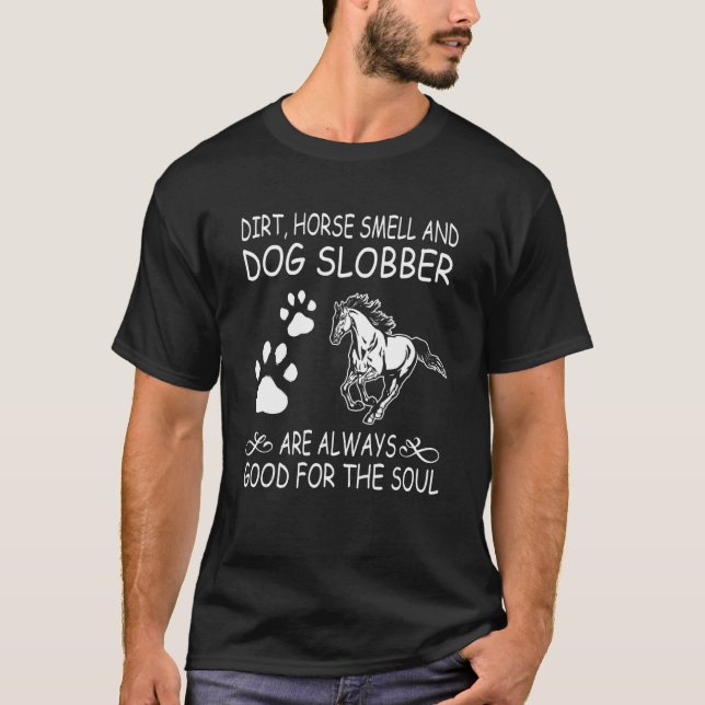 Camiseta Cheiro e Slobbere Cães Animais de estimação Sarca (Frente)