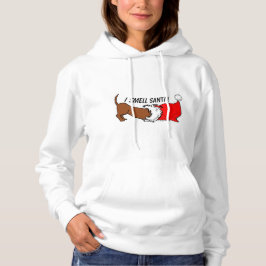 Camiseta Cheiro Papais noeis! Cartoon Dachshund Christmas H