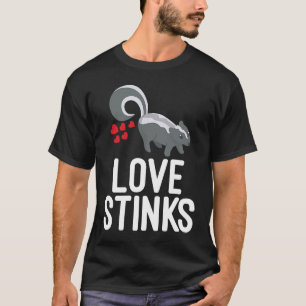 Camiseta Cheiros de Amor de Dia de os namorados Skunk