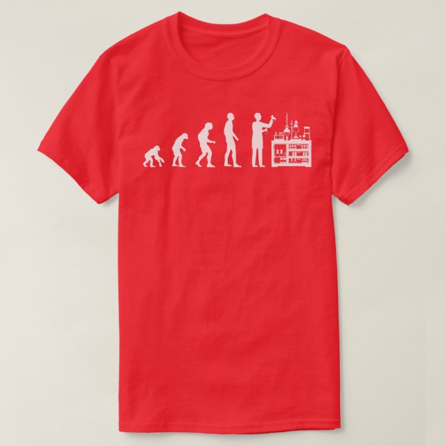 Camiseta Chemist Evolution Science Student Chemistry Teache (Frente do Design)