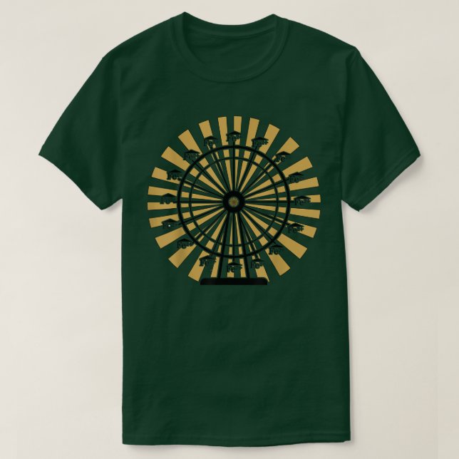 Camiseta Chemistry Ferrous Wheel Feris Wheel Periodic Table (Frente do Design)