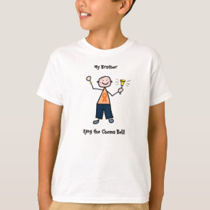 Camiseta Chemo Bell - homem ou menino da leucemia