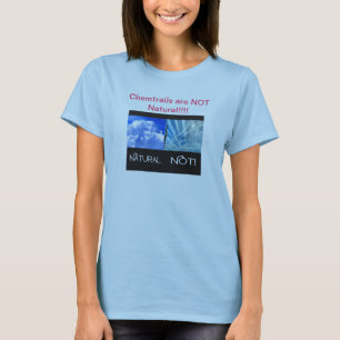 Camiseta Chemtrails não é natural