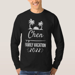 Camiseta Chen Family Vacing Tropical Group Beach