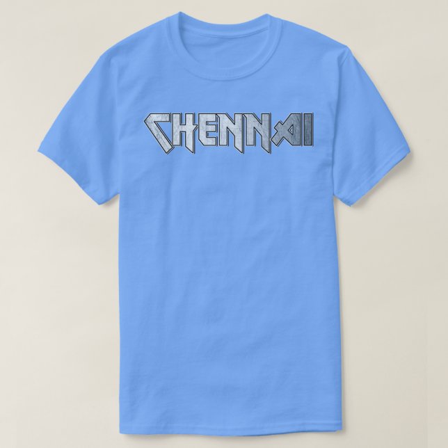 Camiseta Chennai de metal pesado (Frente do Design)