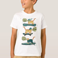 Cheque Meowt! Skateboard Snowboard Surfer Tabby Ca