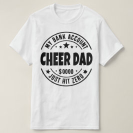 Camiseta Cheque Pai Minha Conta Do Banco Basta Acertar Zero
