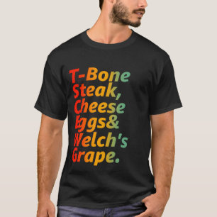 Camiseta Cheques de queijo de bife T-Bone Galhudo