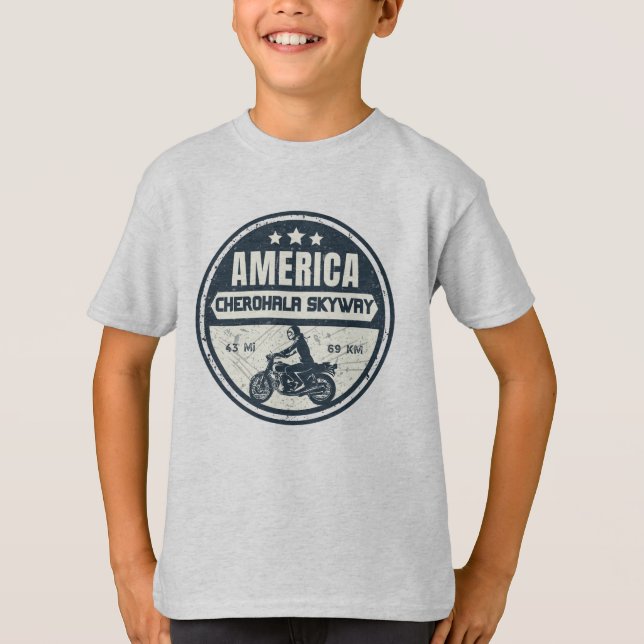 Camiseta Cherohala Skyway Tennessee para a Carolina do Nort (Frente)