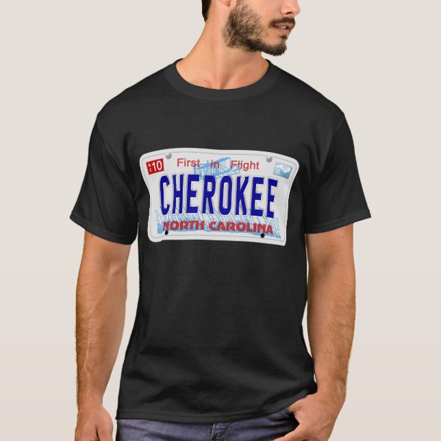 Camiseta Cherokee - placa do NC (Frente)