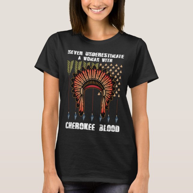 Camiseta Cherokee Pride Feenas Nativas Americanas (Frente)