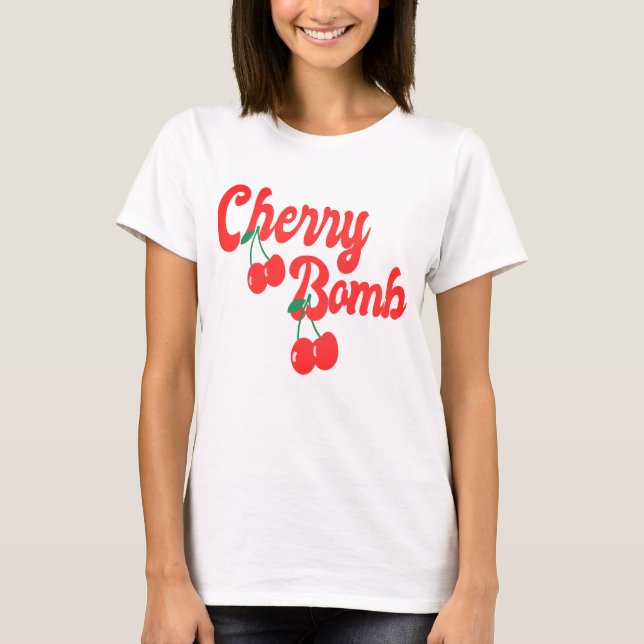 Camiseta Cherries Bomb- Red Cherry Bomb  (Frente)
