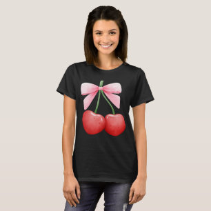 Camiseta Cherries de Coquetes de Aquarela