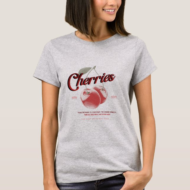Camiseta Cherries Feminina  (Frente)