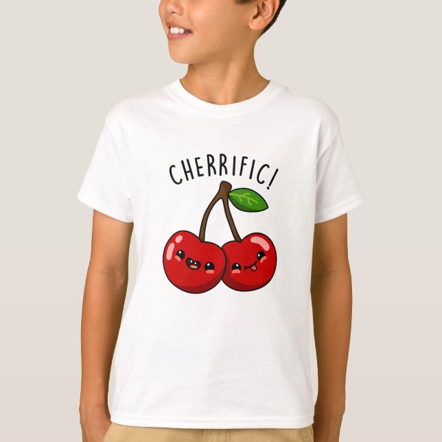 Camiseta Cherrific Funny Red Cherry Pun (Frente)
