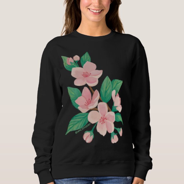 Camiseta Cherry Blossom Cute Hand Drawn Plant Flower (Frente)