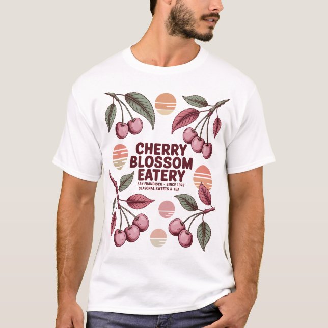 Camiseta Cherry Blossom Eatery (Frente)