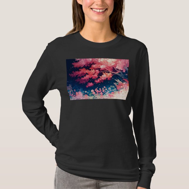 Camiseta Cherry Blossom Embrace (Frente)