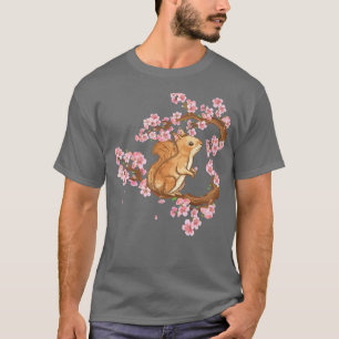 Camiseta Cherry Blossom - Esquilo de Arte Japonês