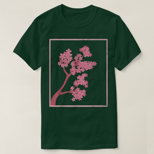 Camiseta Cherry Blossom - Flor-Rosa Japonês - Sakura Cherry (Frente do Design)