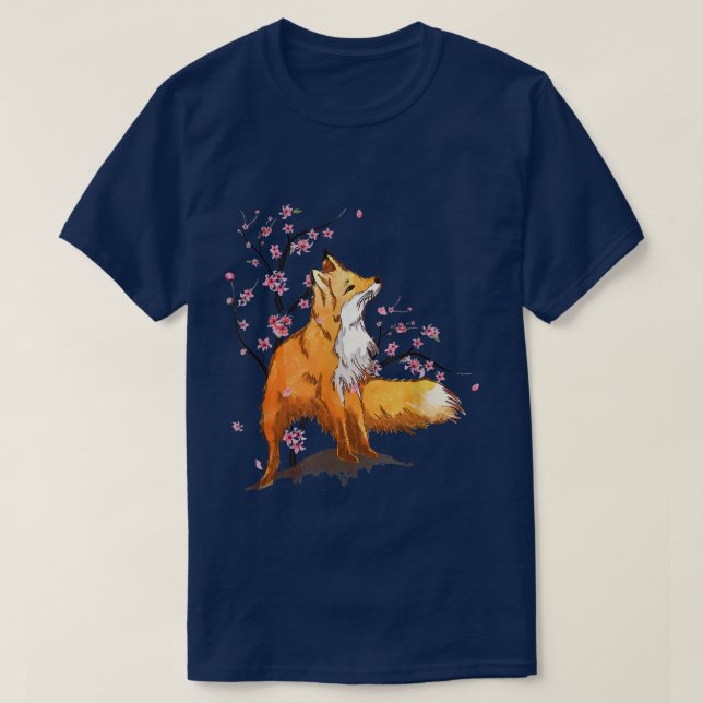 Camiseta Cherry Blossom Flower Japonês Art Fo (Frente do Design)