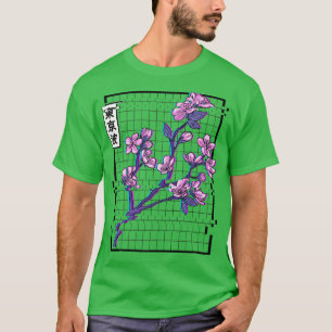 Camiseta Cherry Blossom Glitel Pastel Japão Art Vaporwave A