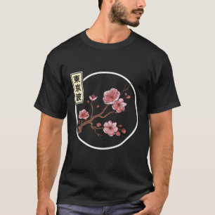Camiseta Cherry Blossom Japonês Sakura Tree Circle Japão A