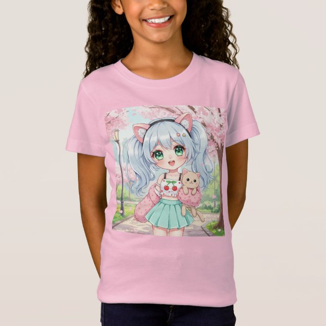 Camiseta Cherry Blossom, por Natasha Us (Frente)