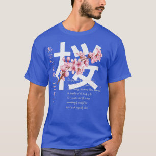 Camiseta Cherry Blossom sakura Japanese kanji Aesthetic 
