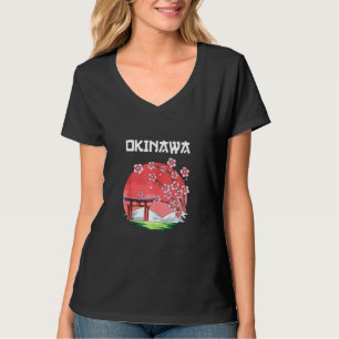Camiseta Cherry Blossom Sakura Okinawa Japão