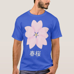 Camiseta Cherry Blossom Sakura Pastel Kanji