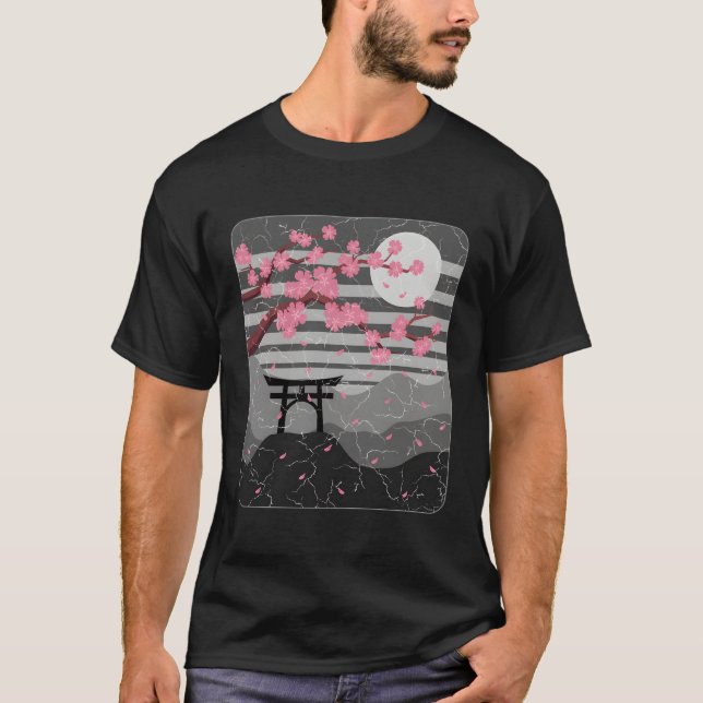 Camiseta Cherry Blossom Sakura Samurai (Frente)